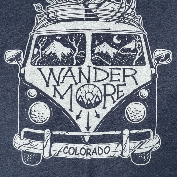 Colorado Wander More Blue VW shirt Large - Picture 3 of 6
